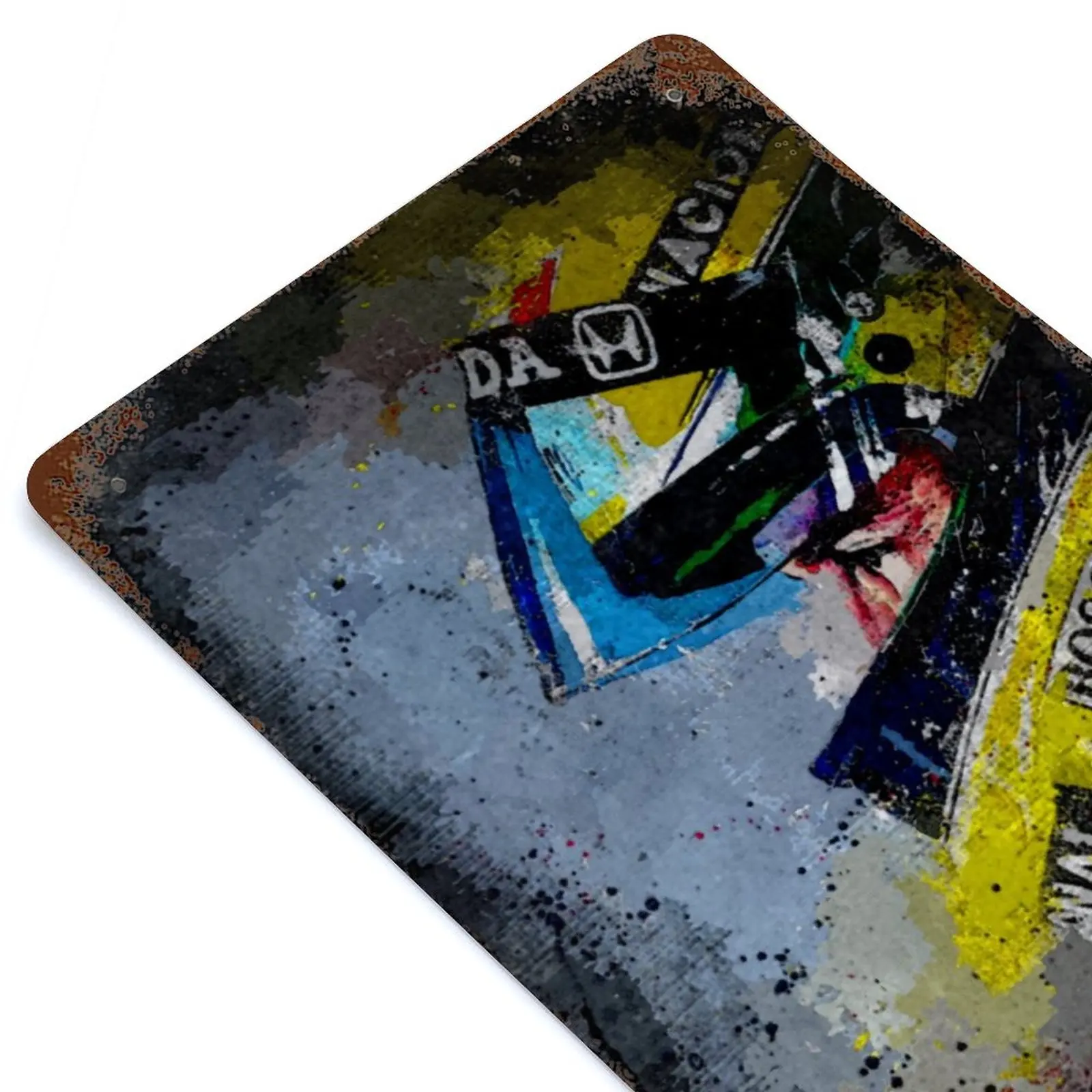 

Senna Grunge Printed Retro Metal Poster Decor Home Wall Decoration Tin Sign Plaque
