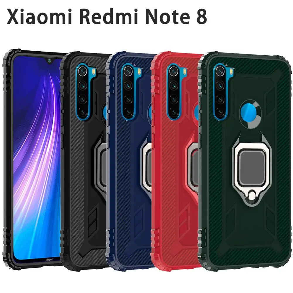 Чехол для телефона с перстнем и подставкой Xiaomi Redmi Note 8 pro cc9 10 k20 9T 8T A3 лучшая защита