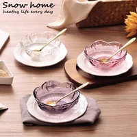 creative japanese phnom penh glass bowl birds nest syrup soup bowl home color salad bowl dessert bowl set