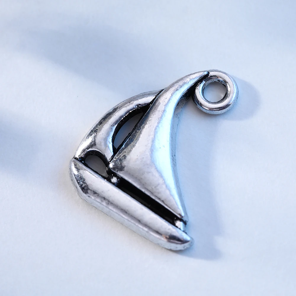 Skyrim 20 шт. серебряного цвета Подвеска для гондолы с парусником морской корабль