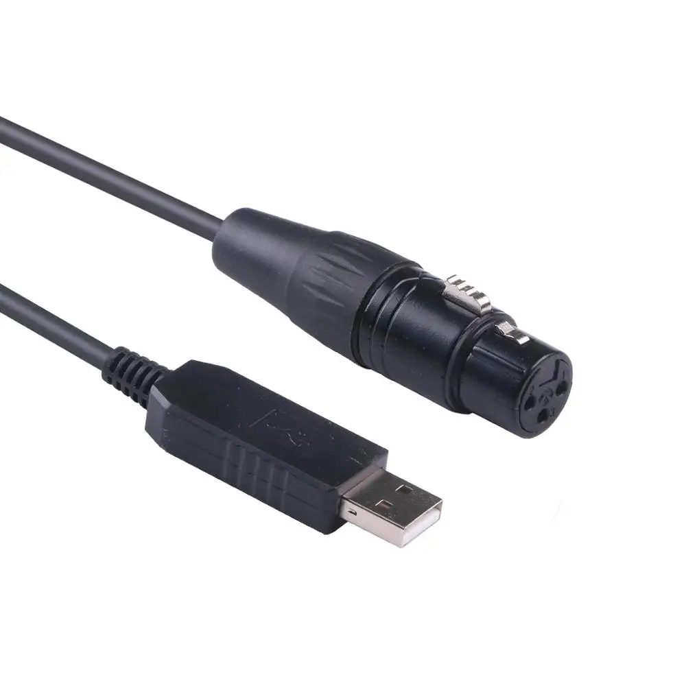 USB RS485 DMX Control DMX512 DMX400 DIY Serial Converter Stage Light Controller Equipment Cable
