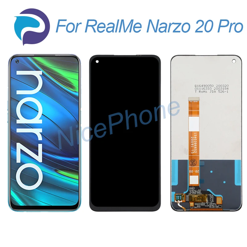 ЖК-дисплей RealMe Narzo 20 Pro для замены детской лампы, дисплей 6,5 дюйма rmx2realme Narzo 20 Pro, 161 ЖК-дисплей