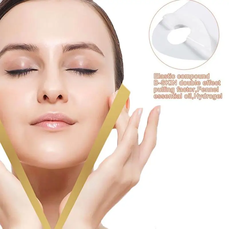 Firming Lift Skin Face Mask Chin V Shaped Slimming Mask Chin Check Lifting Firming Anti Wrinkle Anti-Aging V-Shaped Face Masks