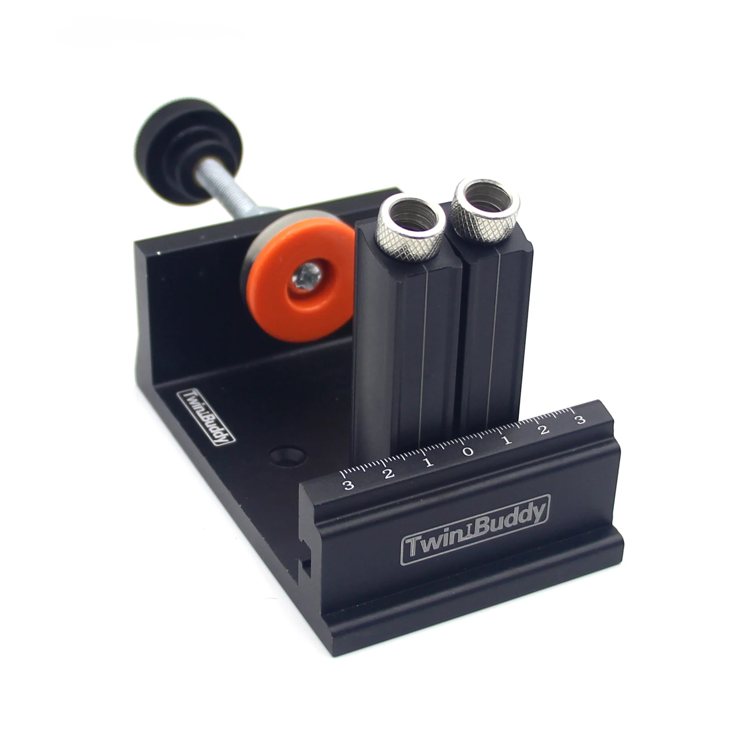 

Adjustable Woodworking Double Hole Punch Positioner Punch Locator Kit DIY Woodworking Punching Tool Woodworking Tool Set