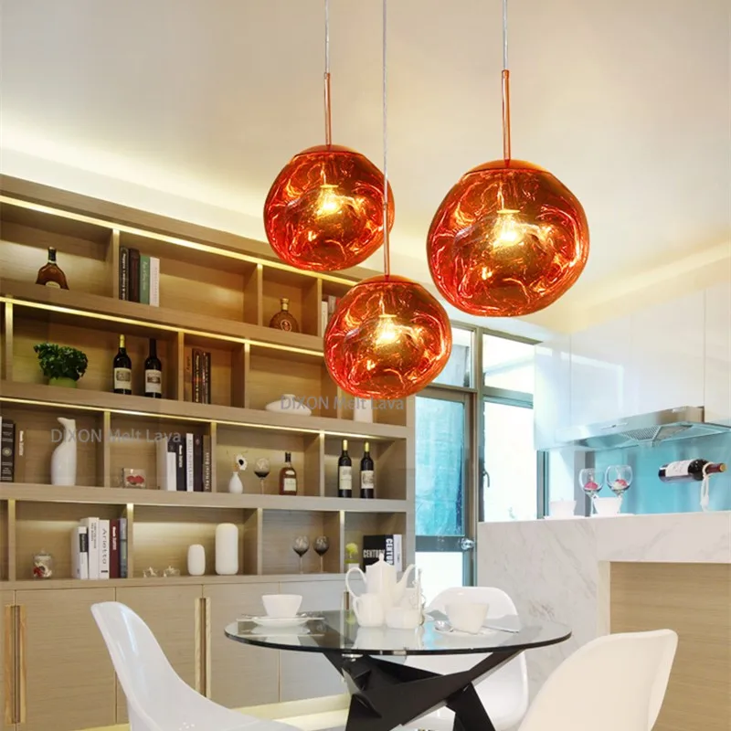 Скандинавский светодиодный светильник-расплав DIXON Melt Lava потолочный светильник