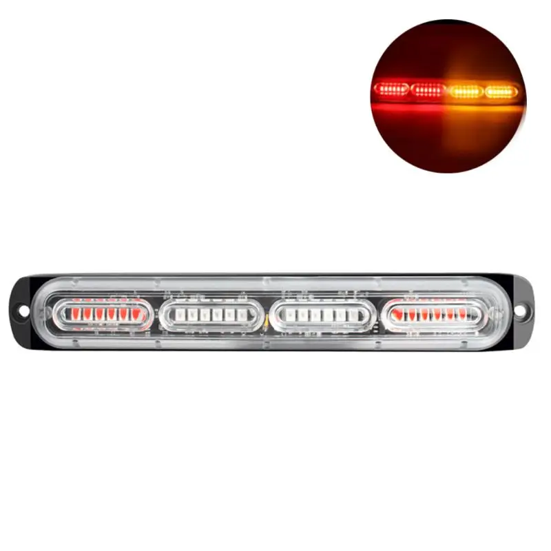 

24LED 72 Вт экстренная стробирующий световой сигнал предупредительный сигнал свет бар грузовик 12-24V автомобиль Предупреждение мигающая лампа ...