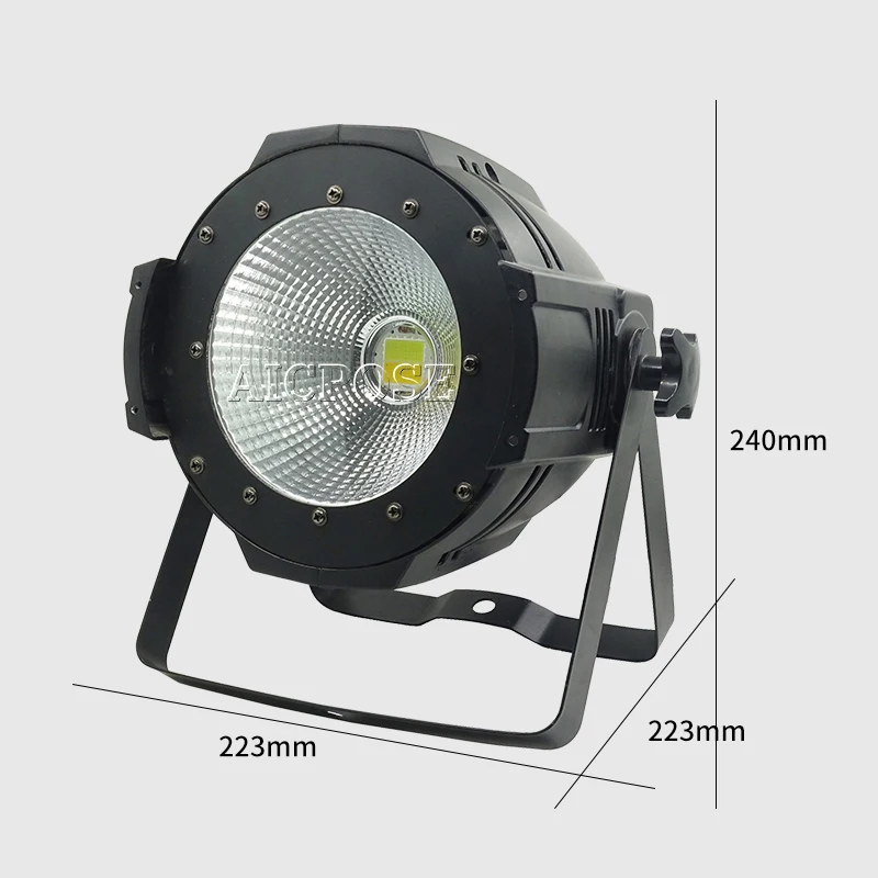 8 шт./лот 2018 LED Par COB 100W с дверью сарая алюминиевый чехол высокой мощности