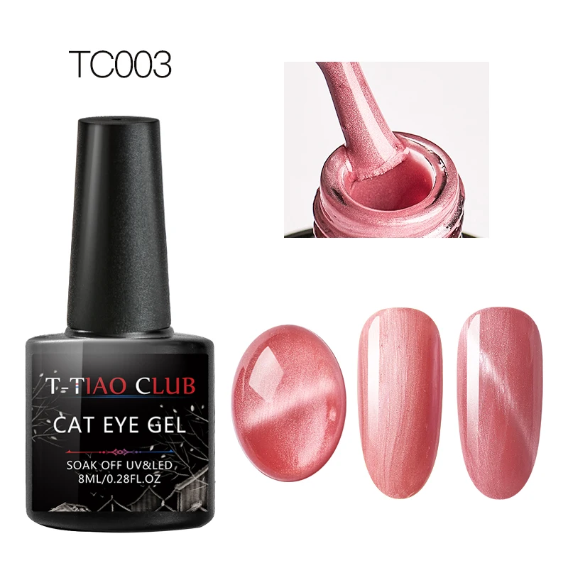 T-TIAO CLUB звездное небо Гель-лак для использования с магнитом лак 3D кошачий глаз замочить от блесток УФ гель для ногтей Гель-лак для маникюра 6 цветов - Цвет: AAS01528