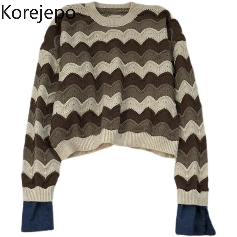 

Свитер с круглым вырезом и длинными рукавами, Осень-зима 2021