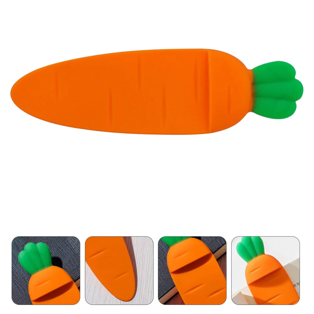 

Silicone Cartoon Marker Animal Carrot Bookmarks Students Creative Stationery
