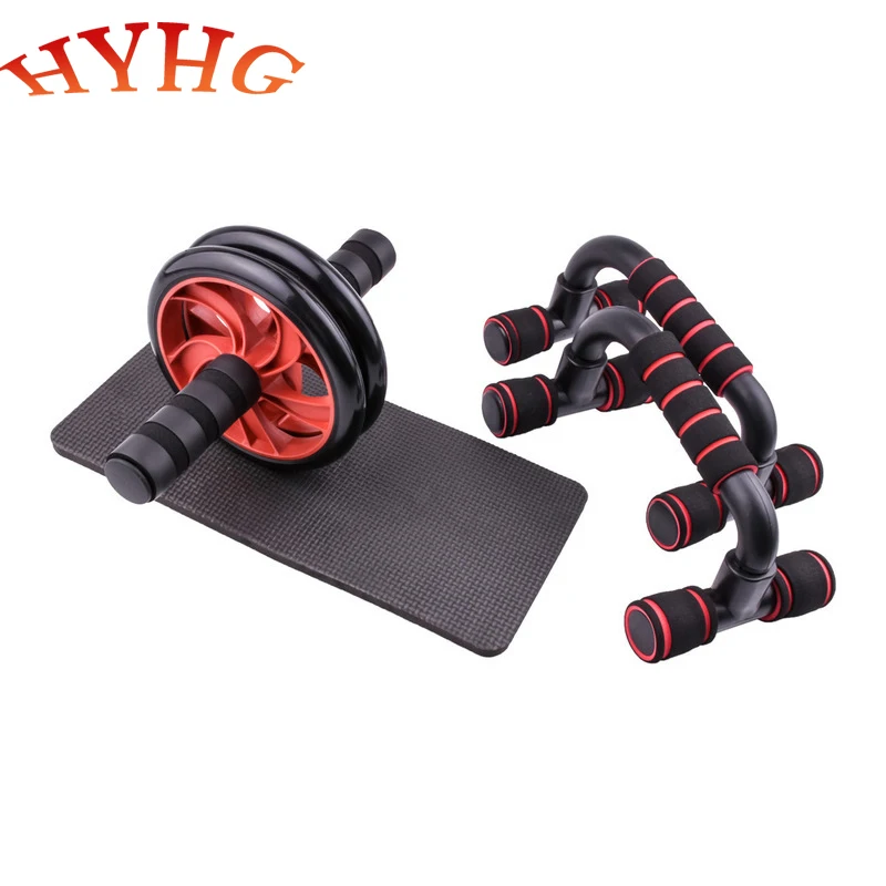 

Ролик HYHG для тренировок мышц с наколенником, колесо для живота, оборудование для фитнеса для дома, тренажерного зала, оборудование для трени...