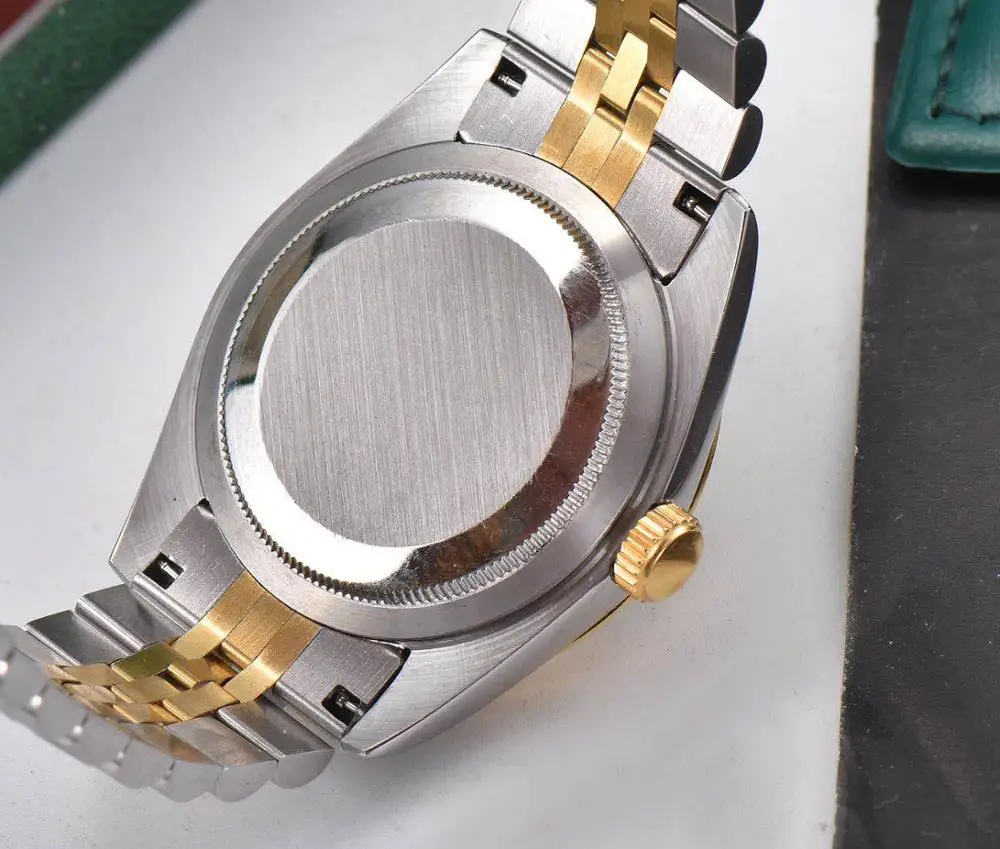 

Men's Watch 40mm Gold Silver Stainless Steel Automatic Sports Swimming Men's Watch Men's Luminous Watch for Men