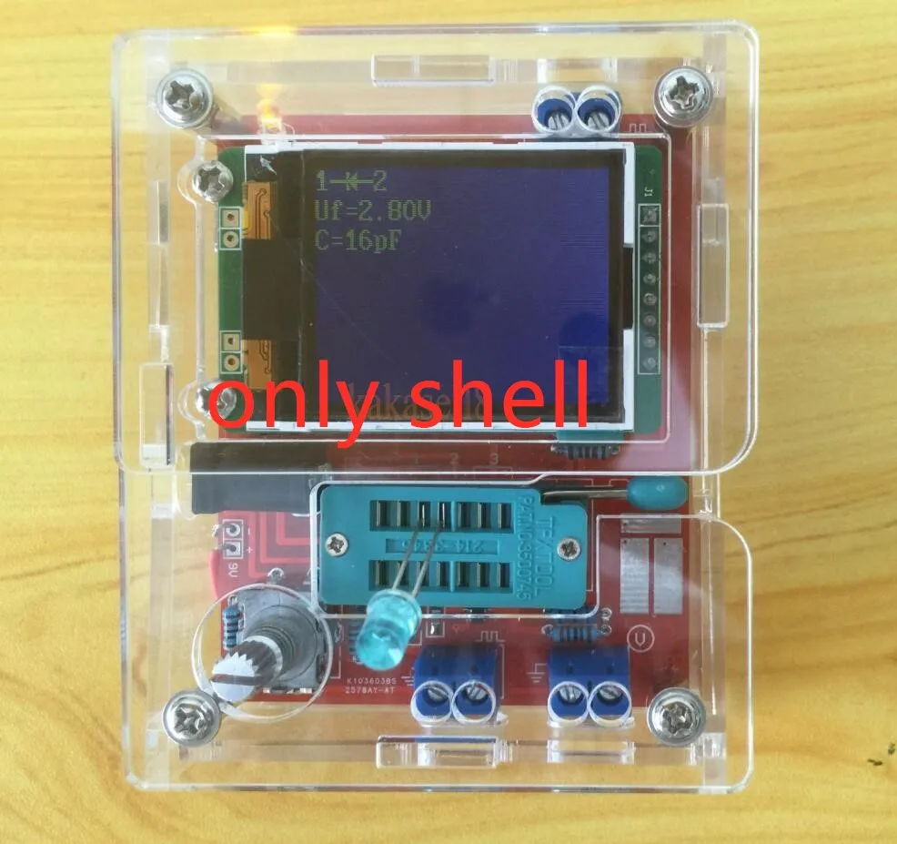 Чехол для TFT GM328 тестер транзисторов диодов LCR ESR meter PWM Square wave|shell slide|shell discshell payment |