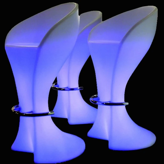 16 цветов изменяющееся освещение светодиодный барный стул светящийся кофейный