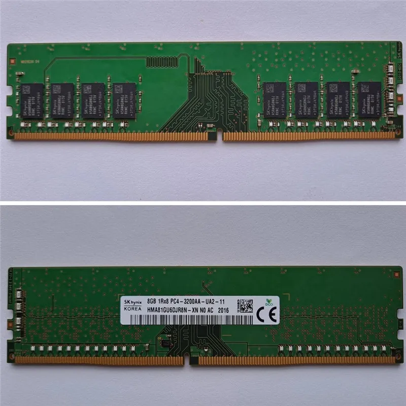 

Оперативная память для ПК SK hynix ddr4 rams 8GB 1Rx8 PC4-3200AA-UA2-11 DDR4 8GB 3200MHz 1 шт.