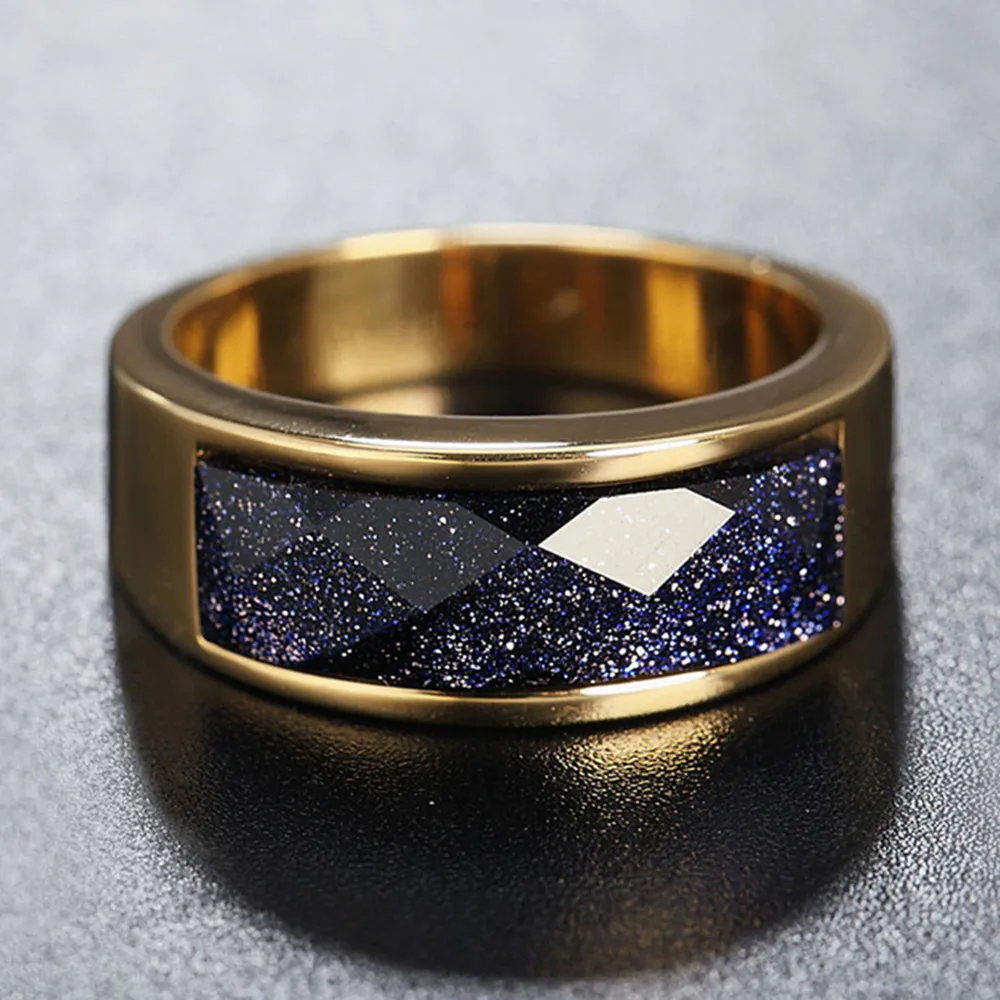 ring type1 Золотое и серебряное кольцо с черным камнем для мужчин и женщин мальчик ониксовый Агат Камень Обручальное кольцо из твёрдого титана крутые ювелирные изделия SIZE7-11 - Цвет камня: ring type1