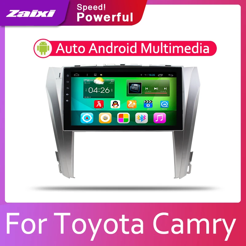 ZaiXi 2din автомобильный мультимедийный Android Автомагнитола для Toyota Camry Aurion 2011 ~ 2017