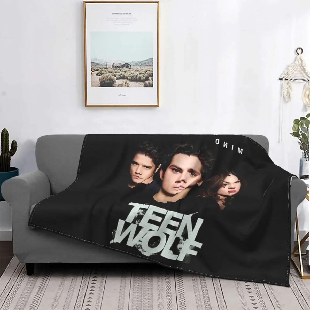 

Manta de forro polar para bebé, colcha a cuadros para cama, colcha de uso adolescente Lose Wolf Your Mind