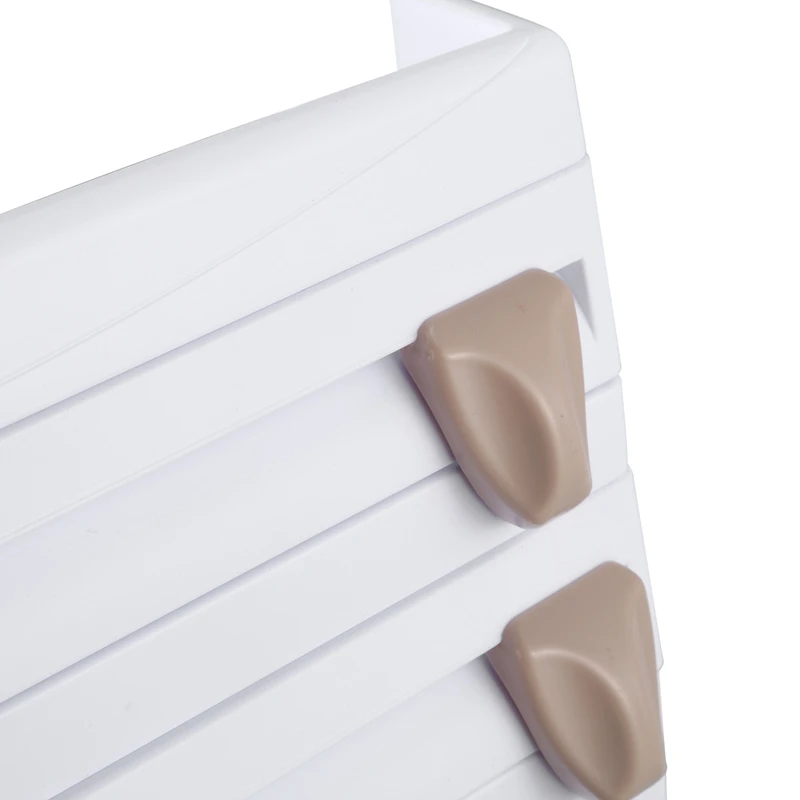 

Kitchen Organizer Cling Film Sauce Bottle Storage Rack Tin Foil Paper Towel Holder Kitchen Shelf Plastic Wrap Cutting Tools-Whit