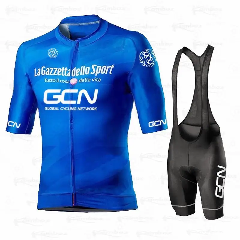 Новинка 2021 Мужская велосипедная Джерси GCN летний комплект с коротким рукавом Maillot
