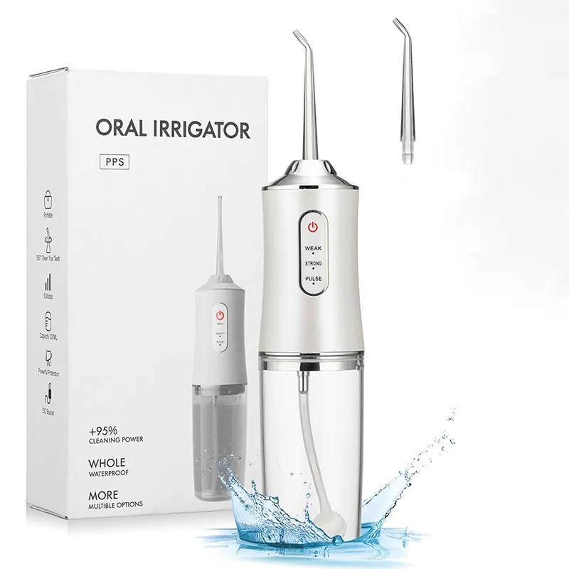 Ирригатор для полости рта 3 режима USB перезаряжаемый водный Флоссер переносная