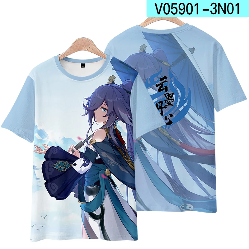 Honkai Impact 3 футболка киана каслана Райден Мэй Броня зайч герсчер грома косплей