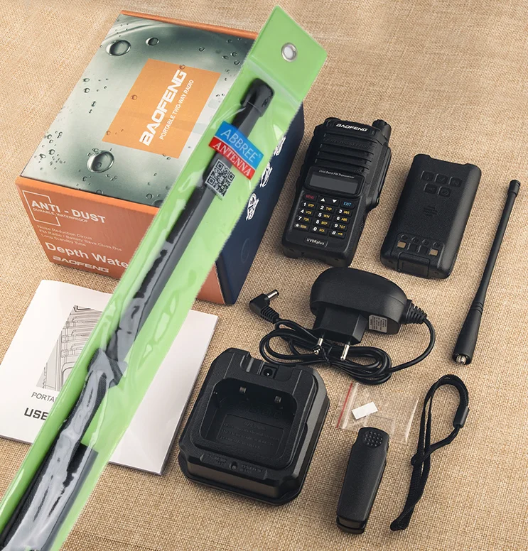 Baofeng оригинальный UV 9Rplus Водонепроницаемый IP68 иди и болтай Walkie Talkie “иди высокой