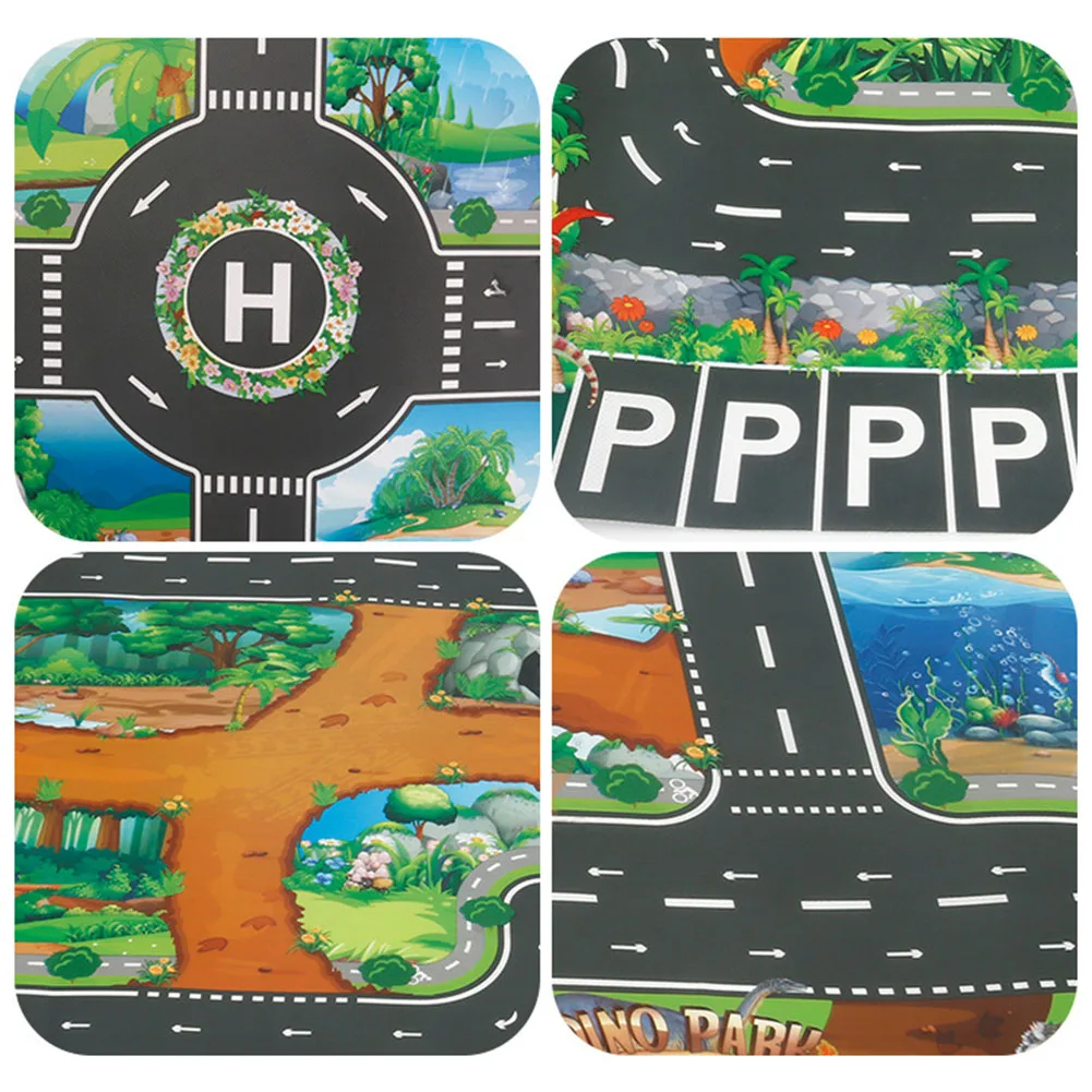 

Traffic Route Dinosaur Pattern Kids Play Pad Mat Rug Carpet Room Decor Puzzles Carpets in The Nursery Play Soft Educational Toy