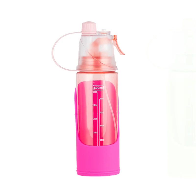 Rose red Портативная бутылка для воды для собак, для путешествий, для собак, кошек, дозатор для воды, миска для питья, чашка для щенков, маленькие и большие товары для собак - Цвет: Rose red