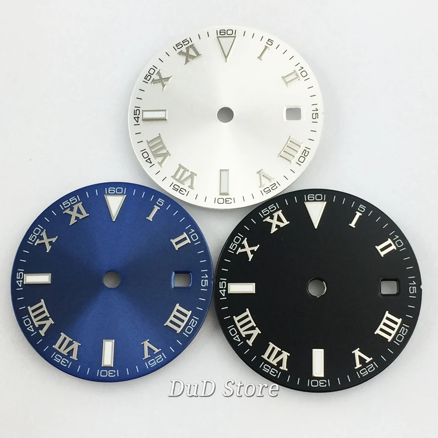 

Bliger 29.2mm luminous sterile White watch dial fit ETA 2824/2836 Mingzhu DG 2813/3804 Miyota 8205/8215/821A/82 series movement