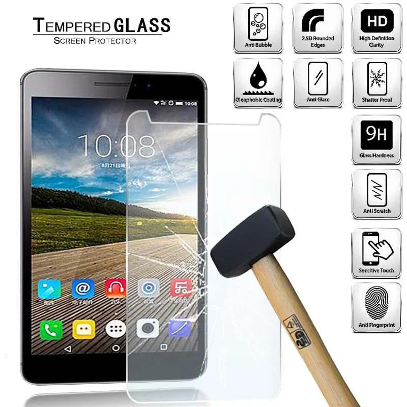

Защитное закаленное стекло для планшета Lenovo Phab Plus, Взрывозащищенная закаленная пленка с защитой от повреждений
