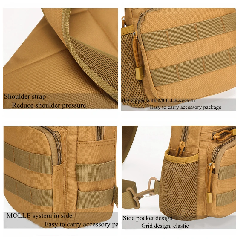 Военная Тактическая нагрудная сумка тактическая слинг Сумка MOLLE рюкзак через