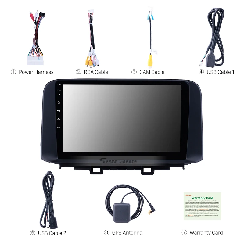 Seicane Android 8 1 для Hyundai ENCINO kona/Tucson 2018 2019 Автомобильный GPS Navi мультимедийный плеер