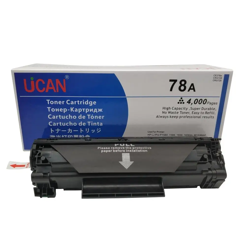 78a 278a CE278a тонер картридж для hp Laserjet Pro P1560 P1566 P1600 P1606DN мфу принтер UCAN 4000 страниц
