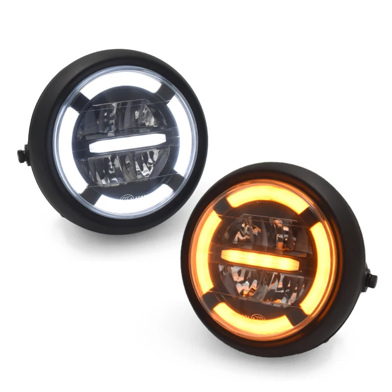 7 дюймов SR ретро мотоцикл модифицированный Универсальный светодиодный фара