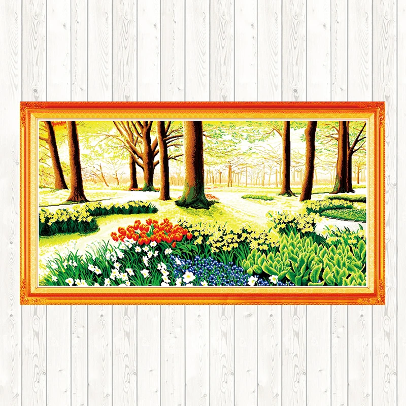 Набор для вышивки садом лаванды набор рукоделия домашний декор на стену