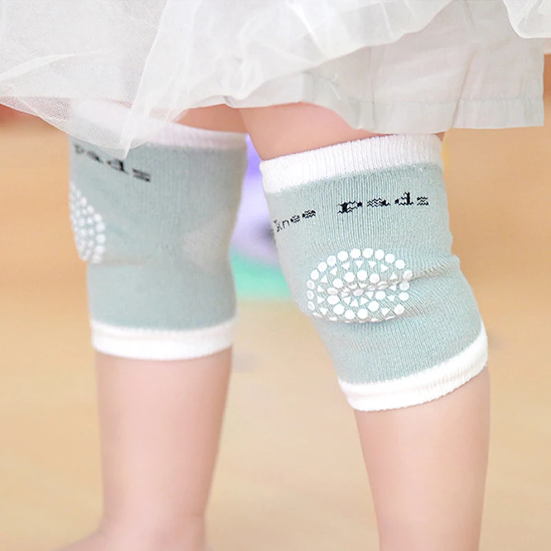 Летние Детские хлопковые наколенники для ползания махровые толстые сетчатые