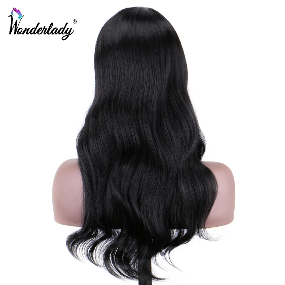 Волнистый синтетический парик WonderLady на сетке спереди безклеевые L-образные