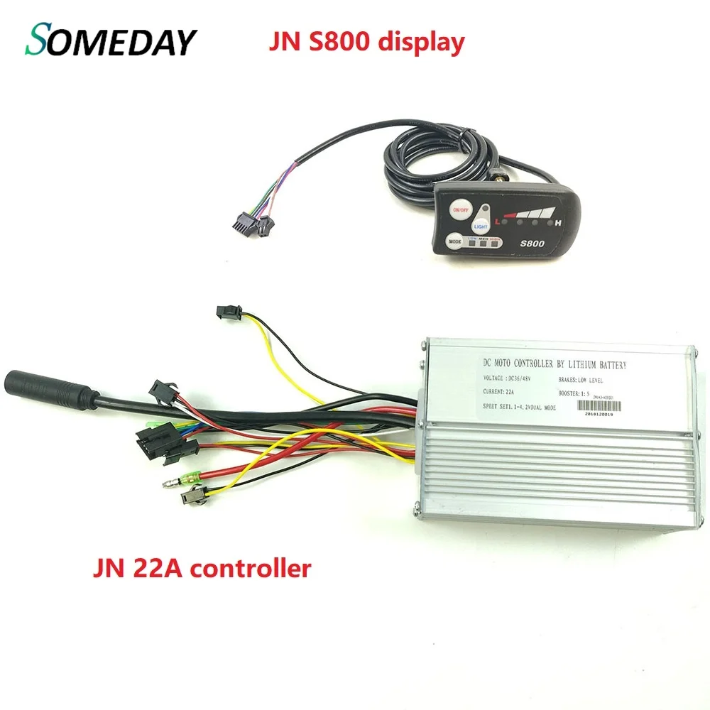 Когда-нибудь S800 дисплей 36 В/48 В 15A 22A контроллер 250W350W500W серии JN Электрический велосипед Стандартный квадратный контроллер Функция