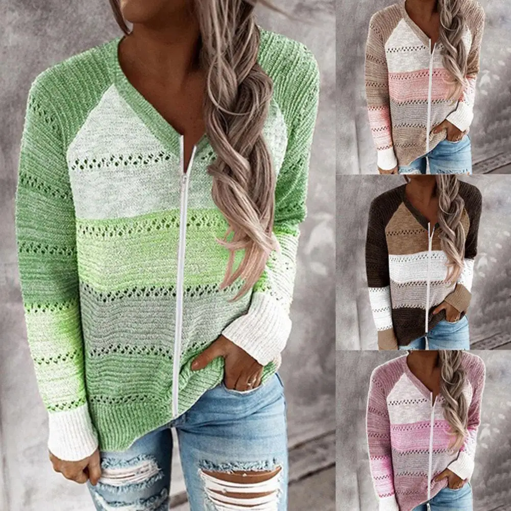 

Женский вязаный свитер, зеленый толстый вязаный пуловер с V-образным вырезом и длинным рукавом, белые теплые свитера для женщин, Осень-зима ...