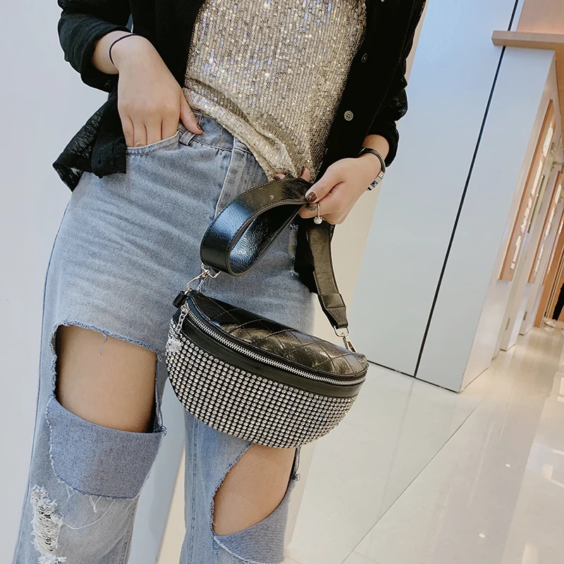 Индивидуальная Женская нагрудная сумка Стразы 2020 Новая Элегантная Модная