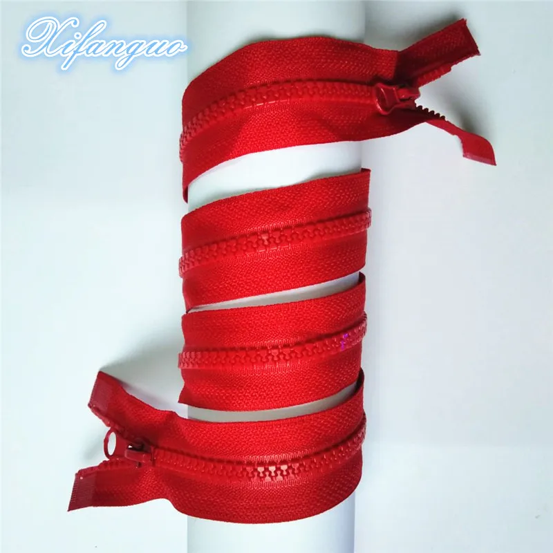 

5Pcs 5# 90CM (35.5 Inch) Resin Double Head Zipper For Clothing Or Bags