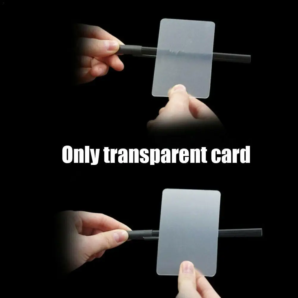 

1pcs Lens Card Perspective Distortion Close Up Street Kids Easy To With Do Gimmick For Beginner Pen Tricks Tricky F0X5
