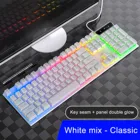Проводная Механическая игровая клавиатура со светодиодной подсветкой, USB игровая клавиатура, модная механическая клавиатура 2021, новая модель, подходит для ПК Игр