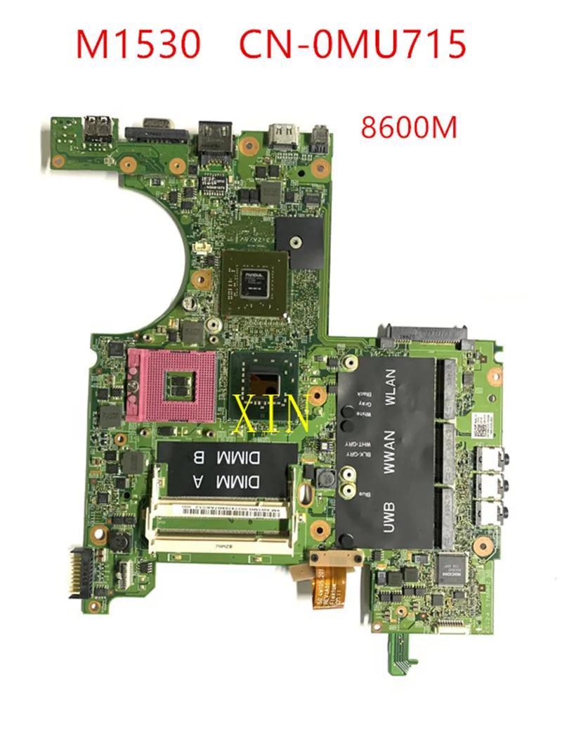 Материнская плата для ноутбука DELL M1530 материнская модель 8600 MU715 PM965 256M 100% Мб DDR2