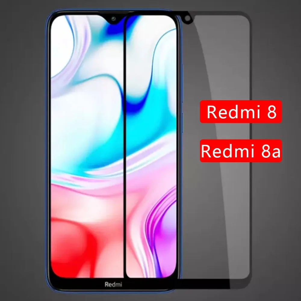 Закаленное стекло для защиты экрана xiaomi redmi 8 a a8 полное покрытие защитная пленка
