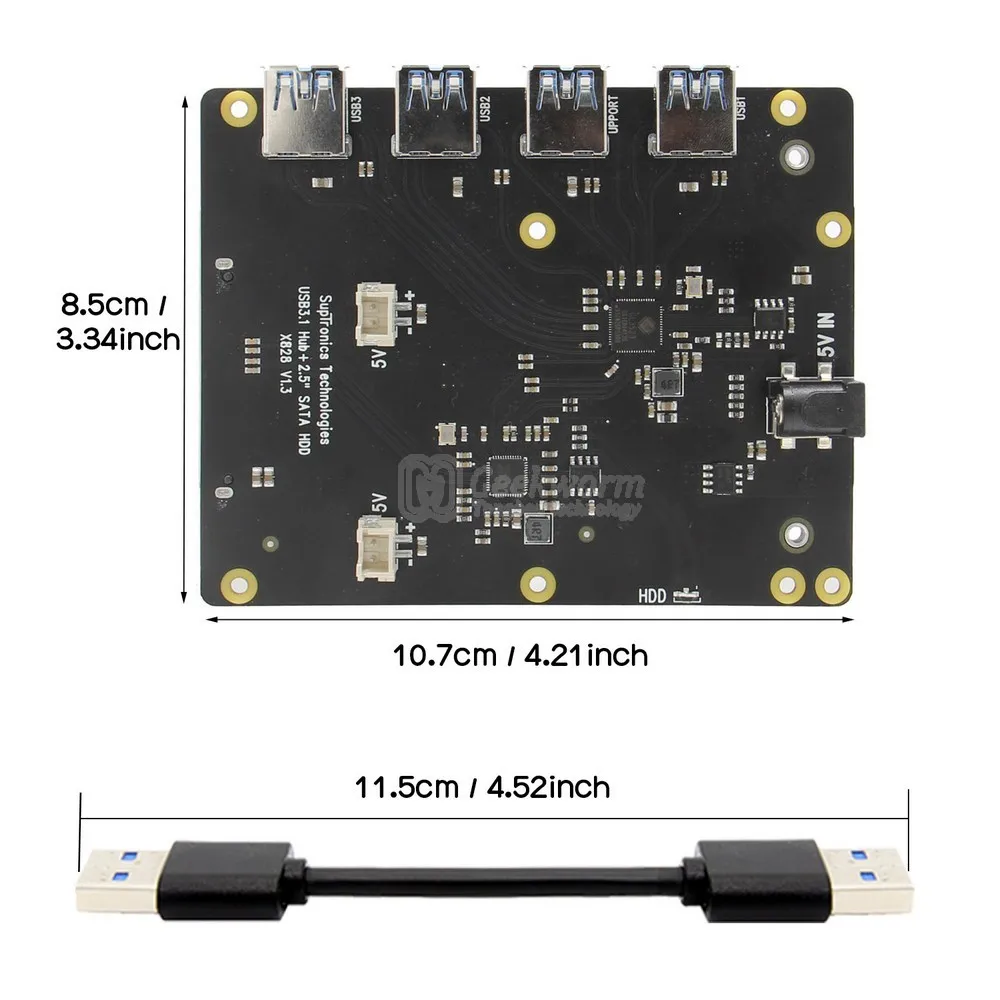 Raspberry Pi SATA адаптер стекируемые X828 USB3.0 2 5 &quotжесткого диска HDD/SSD кластера Плата