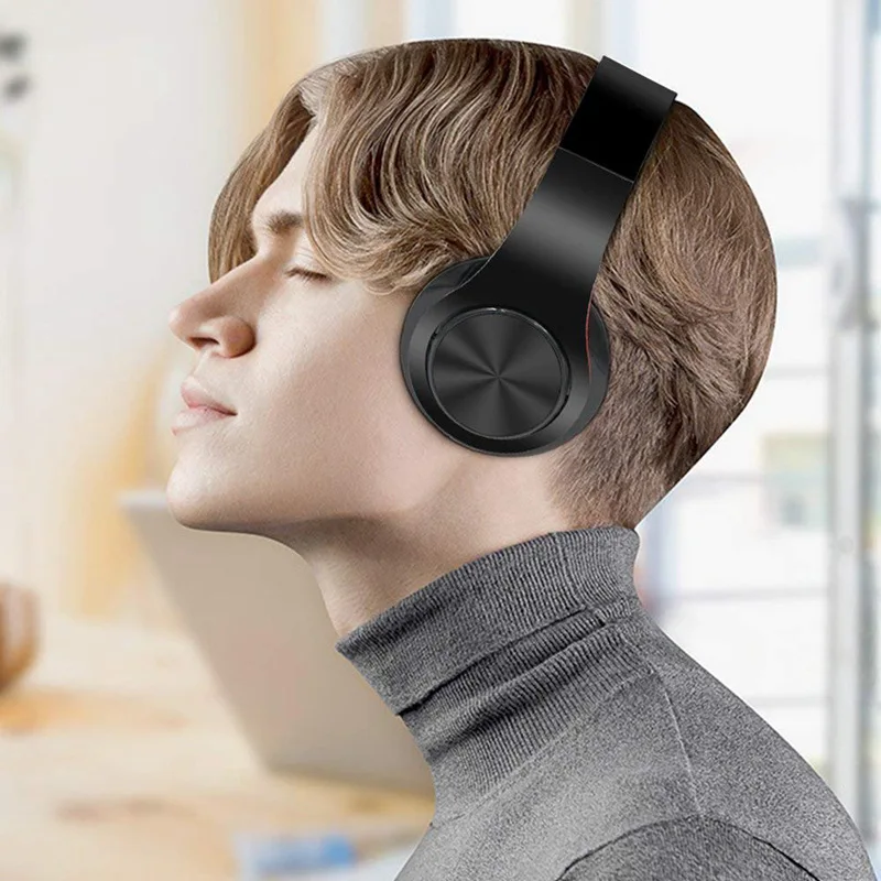 Hi-Fi стерео наушники bluetooth наушники Музыкальная гарнитура FM Поддержка SD карты с микрофоном для мобильных телефонов xiaomi iphone Tablet PC