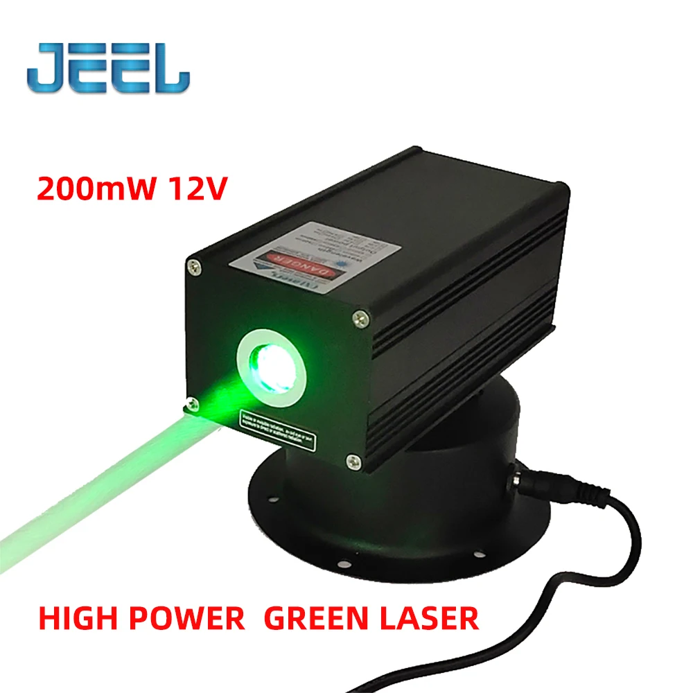 532nm High Power 200MW 12V High Power Laser Module,Green Laser Can Move Head,Stage Light Fixed Focus Laser