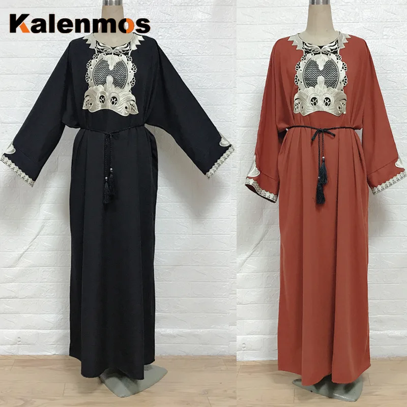 

Платье-хиджаб Kalenmos мусульманская абайя женское, длинная молитвенная одежда из Турции, марокканского кафтана, ИД Рамадан, Дубай